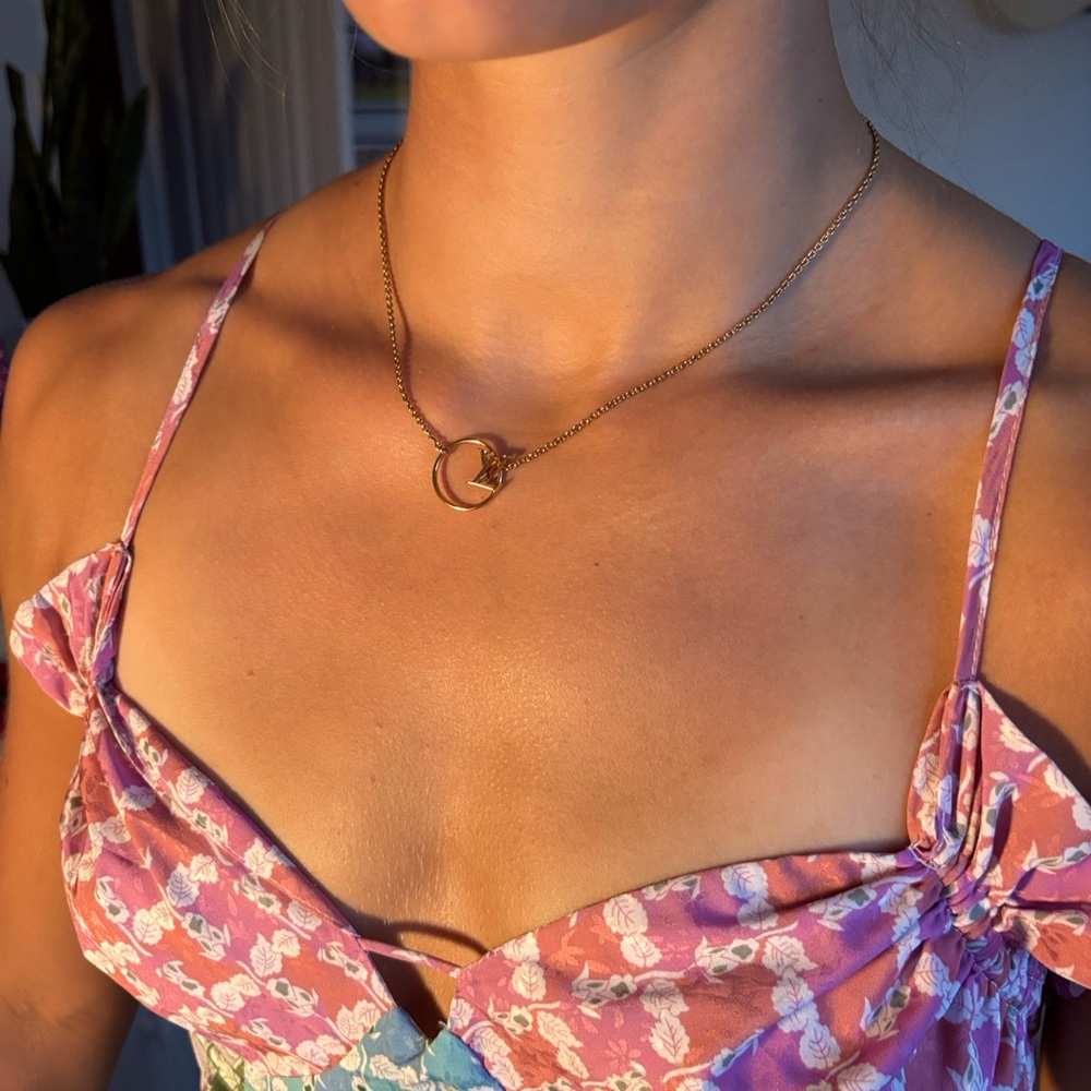 Elegant Gold Louis Vuitton Necklace